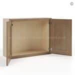 Rustic Wood Shaker 24" H Double Door Wall Cabinet - Image 3