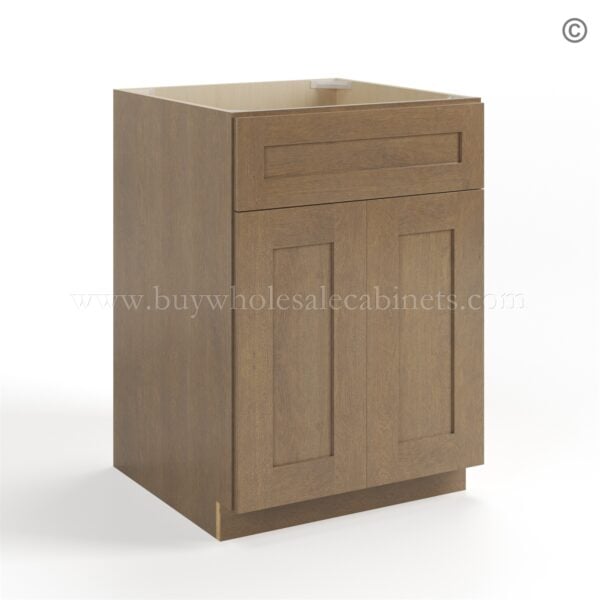 Rustic Wood Shaker Single Vanity Sink Base Cabinet