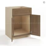 Rustic Wood Shaker Single Vanity Sink Base Cabinet - Image 3