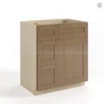 Rustic Wood Shaker 30" W Vanity Combo with Drawers - Image 2