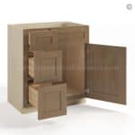 Rustic Wood Shaker 30" W Vanity Combo with Drawers - Image 3