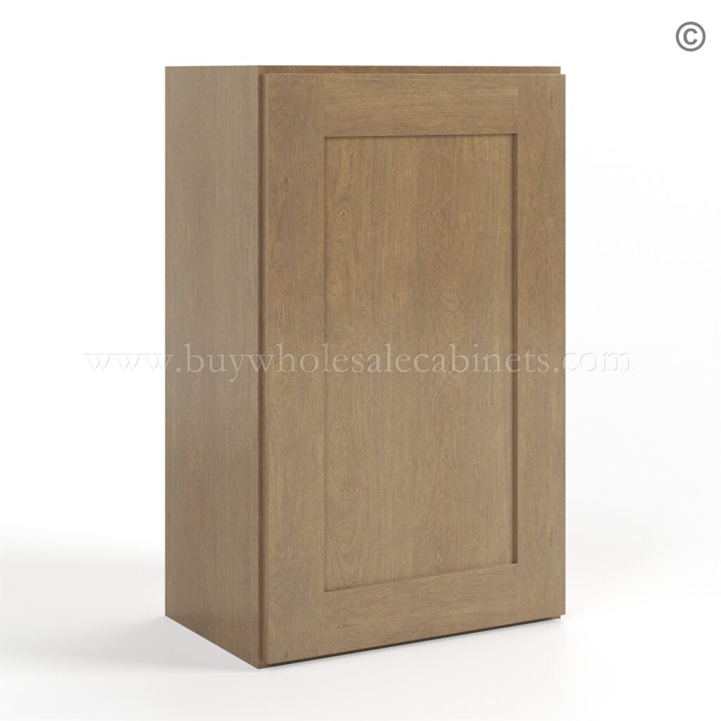 Rustic Wood Shaker 30 H Single Door Wall Cabinet