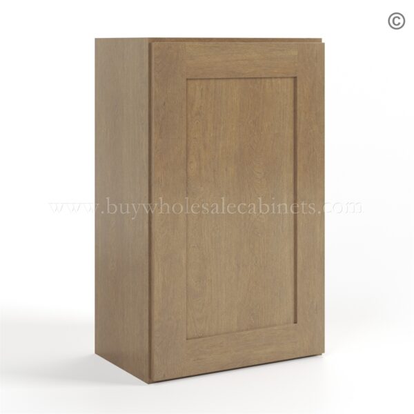 Rustic Wood Shaker 30 H Single Door Wall Cabinet