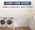 Laundry room cabinets - sizes, layouts and costs