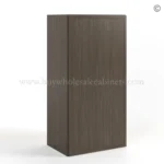 Slim Amber Oak Shaker 36"H Single Door Wall Cabinet