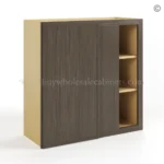 Slim Amber Oak Shaker Blind Corner Wall Cabinet - Image 2
