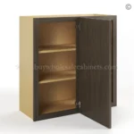 Slim Amber Oak Shaker Blind Corner Wall Cabinet - Image 3