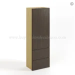 Slim Amber Oak Shaker Double with Drawers Wall Cabinet - Image 2
