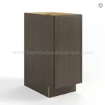 Slim Amber Oak Shaker Base Cabinet Single Door Full Height