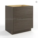 Slim Amber Oak Shaker Two Drawer Base