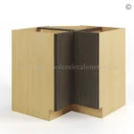 Slim Amber Oak Shaker Easy Reach Base Cabinet - Image 2