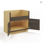 Slim Amber Oak Shaker Farmhouse Sink Base - Image 3