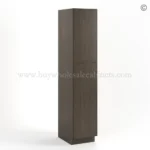 Slim Amber Oak Shaker Tall Pantry Cabinet with 2 Doors