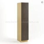 Slim Amber Oak Shaker Tall Pantry Cabinet with 2 Doors - Image 2