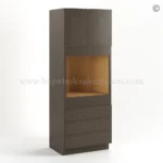 Slim Amber Oak Shaker 33″W Oven Pantry Cabinet
