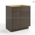 Slim Amber Oak Shaker Vanity Combo with Drawers