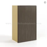 Slim Amber Oak Shaker 30"H Single Door Wall Cabinet - Image 2