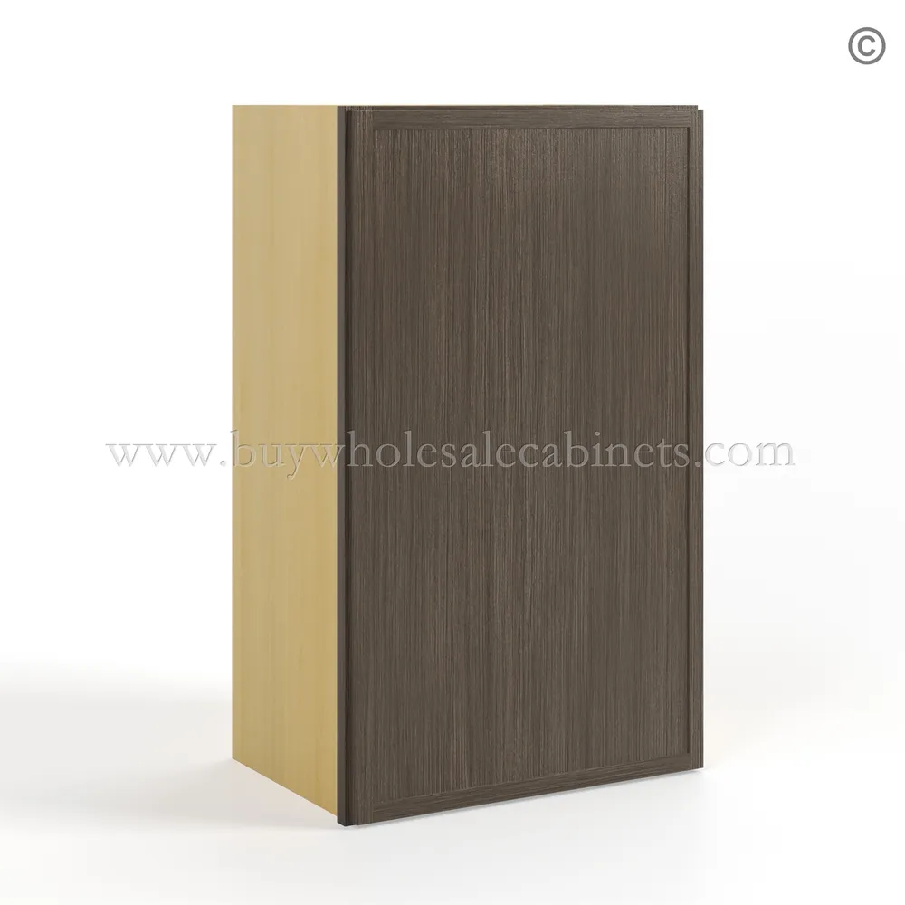 8-slim-amber-oak-shaker-wall-cabinet-single-door-30h-closed-w1830 Slim Amber Oak Shaker 30"H Single Door Wall Cabinet - Image 2