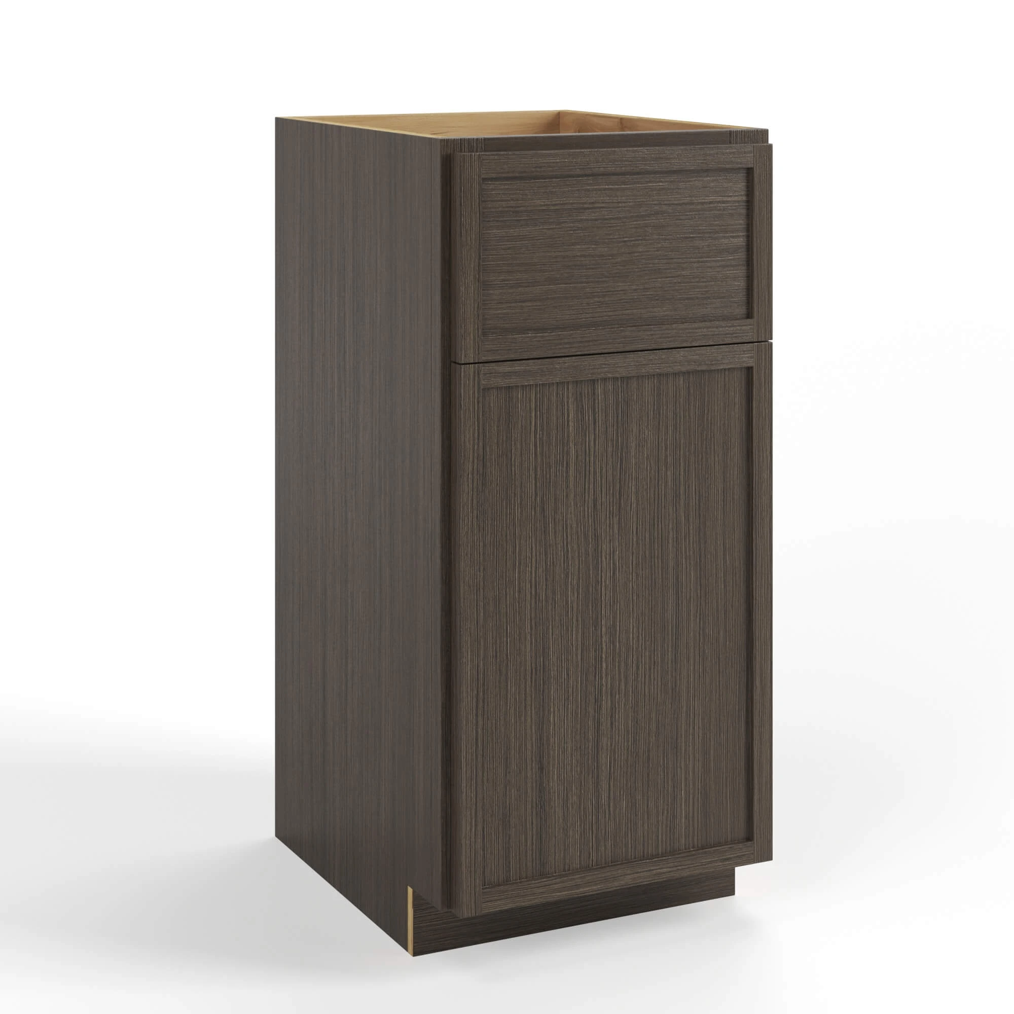 Slim Amber Oak Cabinet