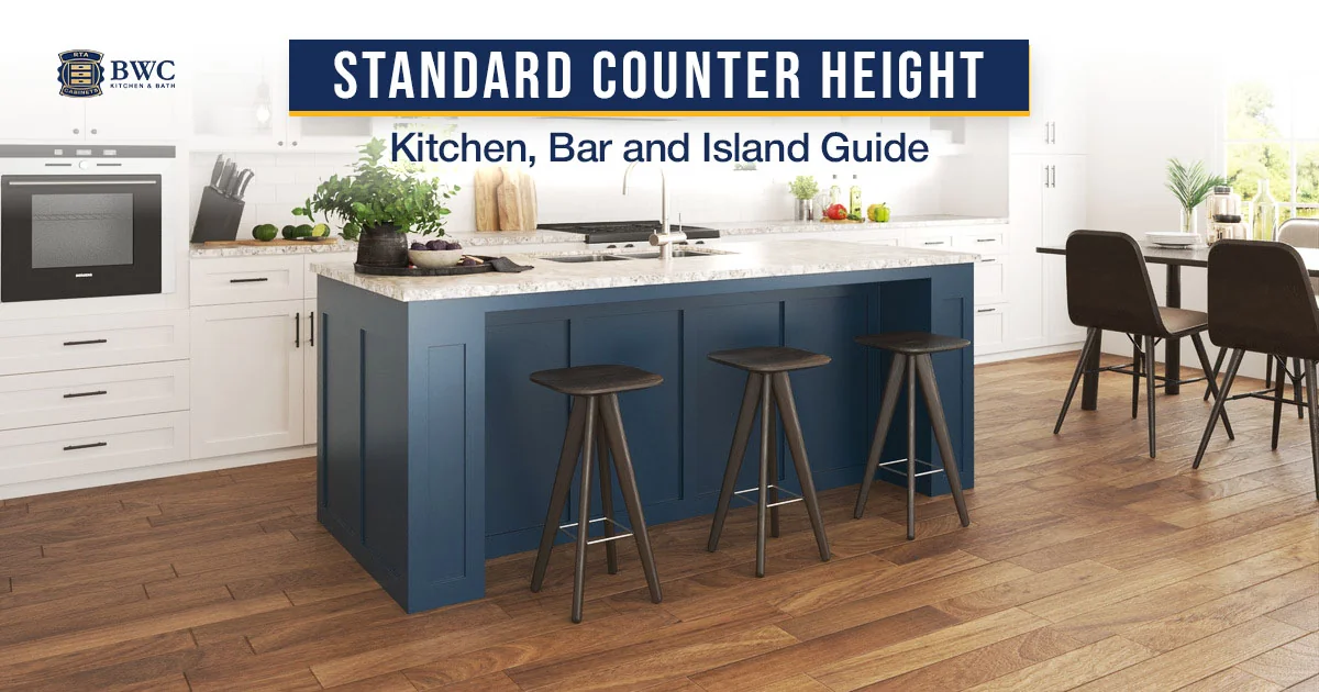 Standard counter height guide cover: kitchen island at counter height with three counter stools